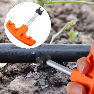 #ad Garden Hose Hole Punch Orange Puncher Water saving Irrigation Tool Drip $8.89