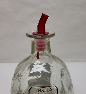 #ad 6x Red Liquor Bottle SCREENED POUR SPOUTS FITS Patron 750 most 1.75ltr 1 2gl $19.95