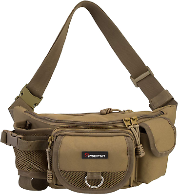 #ad Fishing Bag Portable Outdoor Fishing Tackle Bags Multiple Waist Bag Fan $21.41