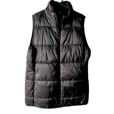 #ad Black Puffer Quilted Vest Medium $20.00
