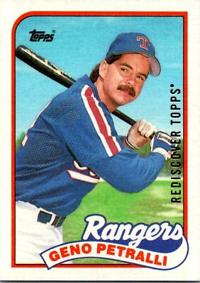 #ad Geno Petralli Rangers 2017 Topps Rediscover Gold 1989 #137 $6.50