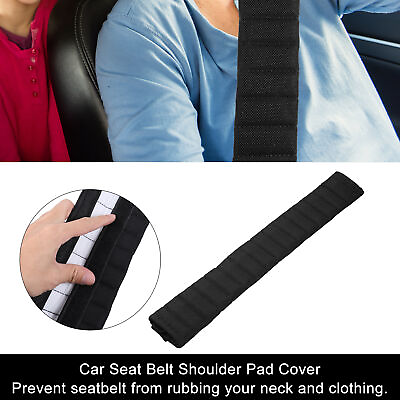 #ad Universal 50cm Car Interior Seat Belt Shoulder Pad Cover Cushion Black $14.24
