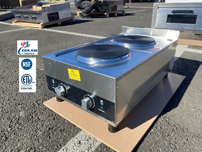 #ad #ad NEW Commercial Electric Two Burner Hot Plate Stove Range Restaurant Use NSF $615.00