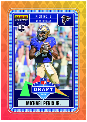 #ad #ad 2024 Panini Instant NFL Draft Night #14 Michael Penix JR Rookie FALCONS PRESALE $6.79