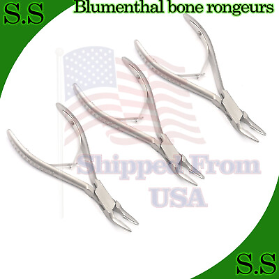 #ad 3 Pieces Of Blumenthal Bone Rongeur 30 Degree 5.5quot; Surgical Dental Instruments $24.25