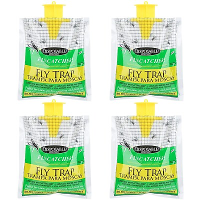 Outdoor Disposable Fly Trap Fly Catcher Hanging Style 4 Pack $16.99