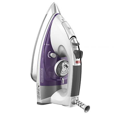 #ad Professional Steam Iron with Pivoting Cord Purple New $28.56