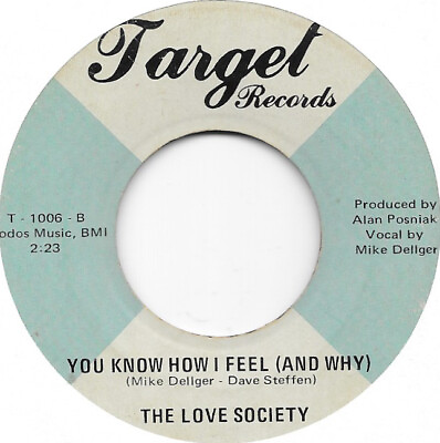 #ad #ad THE LOVE SOCIETY You Know How I Feel on Target garage 45 HEAR $8.00