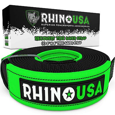 #ad #ad Rhino USA Tree Saver Winch Strap 3quot; x 8#x27; Tested 31518lb Break Strength $27.12