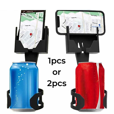 #ad 3pcs 2 in 1 Car Phone Cup Holder Stand Cradle Adjustable Cell Phone Mount $15.99