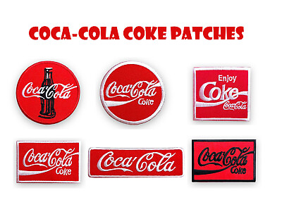 #ad Coca Cola Coke Soda Drinks Embroidered Patches Iron on Sewing on Fabrics $2.99