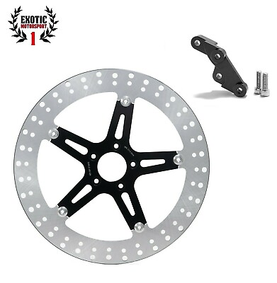 #ad 15quot; Big Brake Front Rotor Kit Sportster 883 1200 XL Super Low Custom Iron 14 up $159.59