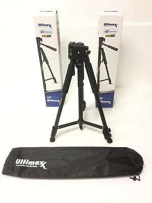 #ad 2xNEW ULTIMAXX UM TR60BK 60quot; Tripod Ultimate for Sony Nikon Canon Olympus Camera $20.95