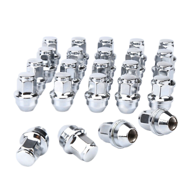 FIT FORD F 150 2015 2022 24PC OEM REPLACEMNT SOLID LUG NUTS 14X1.5 THREAD CHROME $35.14