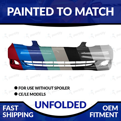 #ad NEW Painted Unfolded Front Bumper For 2005 2006 2007 2008 Toyota Corolla CE LE $283.99