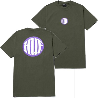 #ad HUF Men#x27;s Hi Def Tee T Shirt Military Green $14.99