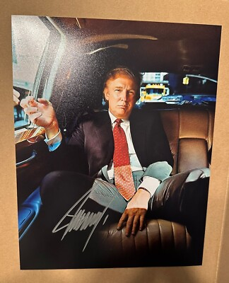 #ad President Donald Trump Autographed 8x10 Photos W COA $150.00