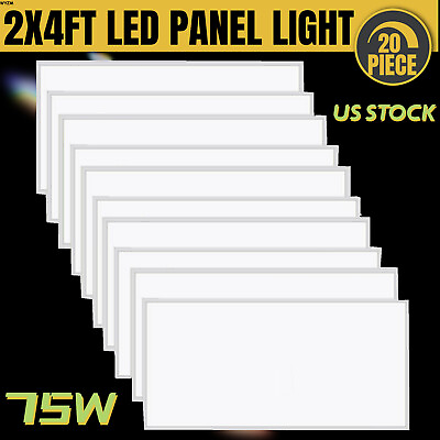 #ad 20Pack 75W2X4 White 5000K Daylight Edge Lit LED Dimmable Flat Panel panel Light $959.00