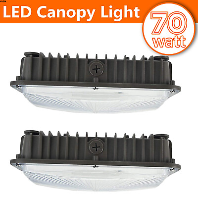 #ad 70W LED Canopy Light IP65 Outdoor Parking Garage Gas Station Area Light Fixture $87.99