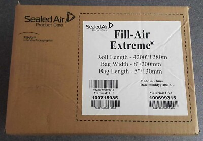 #ad Sealed Air Fill Air Extreme Air Pillows 8quot;Wx5quot;L 4200’ Roll 100699315 $129.95