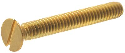 #ad The Hillman Group 2093 Brass Flat Head Slotted Machine Screw 8 32 x 1 1 4 24 Pac $14.79