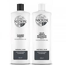 #ad Nioxin System 2 Cleanser amp; Scalp Therapy for Fine Thinning Hair 33.8 oz NEW PACK $45.75