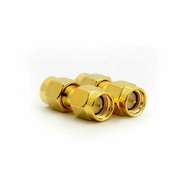 #ad 2 Pack SMA Male to SMA Male Plug in series RF Coaxial Adapter Connector 2018NMUS $2.99