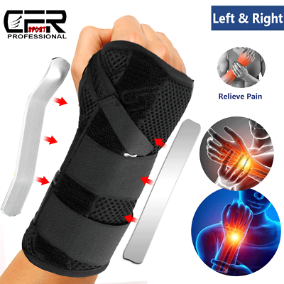 #ad #ad Wrist Hand Brace Support Carpal Tunnel Sprain Arthritis Gym Splint Right Left $6.97