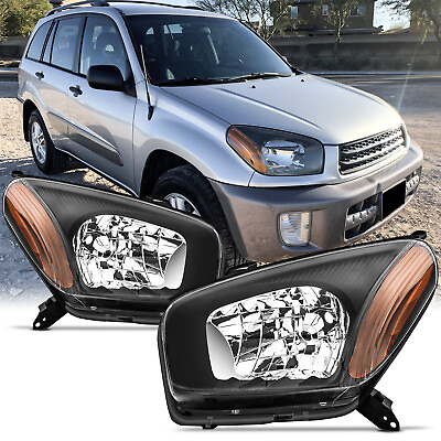 #ad For 2001 2002 2003 Toyota RAV4 Headlight Assembly Black Replacement Headlight $89.88