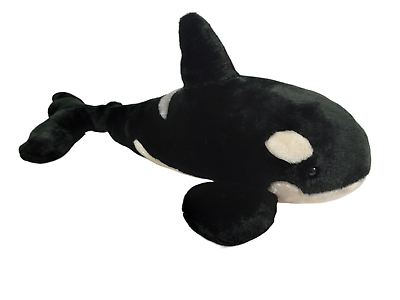 #ad Seaworld 21quot; Killer Whale Orca Plush Stuffed Animal Toy Black White $9.00