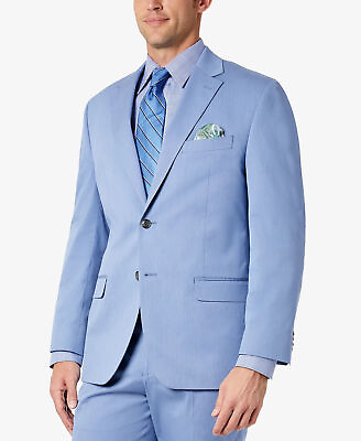 #ad Sean John Men#x27;s Classic Fit Solid Suit Jacket Light Blue 40R $16.17
