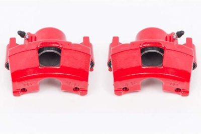 #ad Front S4356 Pair of High Temp Red Powder Coated Calipers $130.99