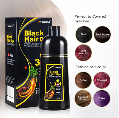 #ad Shampoo 500ml Hair Dye Hair Dye Instant Fast Permanent Natural Coconut DYE Color $19.95
