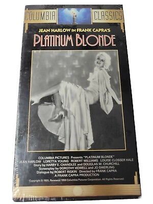 #ad Platinum Blonde VHS Movie New Factory Sealed jean Harlow in Frank Capra#x27;s $5.50