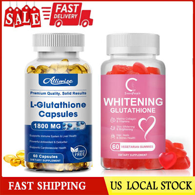 #ad 🌟 Unlock Your Glow: L Glutathione Skin Whitening Tablets Natural Collagen $44.38