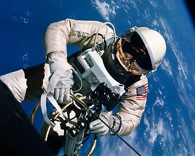 #ad ED WHITE GEMINI 4 ASTRONAUT FIRST AMERICAN TO WALK IN SPACE 8X10 PHOTO AA 586 $8.87