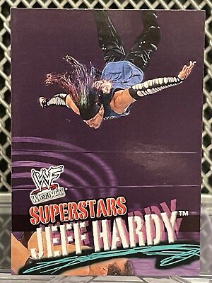 #ad 2001 Fleer Jeff Hardy WWE Wrestling Card #7 WWF Superstars Rookie Hardy Boyz AEW $19.99