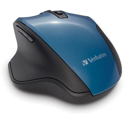 #ad Verbatim Silent Ergonomic Wireless Blue LED Mouse Dark Teal $27.03