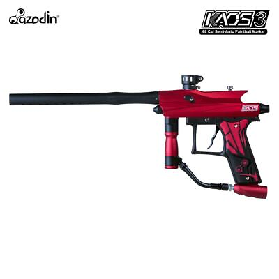 #ad CLEARANCE Azodin Kaos 3 .68 Caliber Paintball Gun Marker Red Black $97.14
