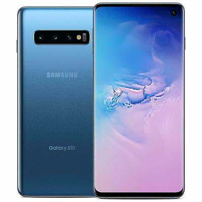 #ad Samsung Galaxy S10 SM G973U1 Factory Unlocked 512GB Prism Blue Good $139.99