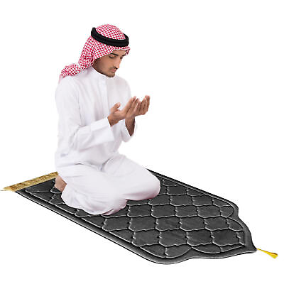#ad Soft Prayer Mat For Muslim Ramadan Non slip Flannel Worship Paded Carpet Rug $34.49