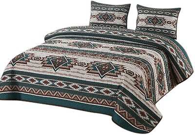 #ad #ad Colorful Geometrically Designed 3 Piece King Size Quilt Bedding Set $67.96