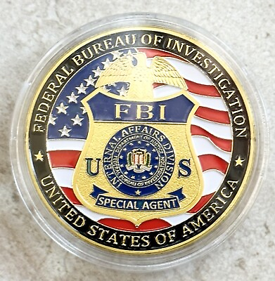 #ad FBI Federal Bureau Of Investigation United States Challenge Coin 40mm $14.98