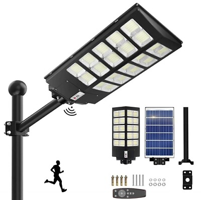 #ad Outdoor Commercial 800W LED Solar Street Light IP67 Road Lamp 30000MAH Battery $99.99