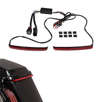 #ad Red LED Saddlebag Run Brake Turn Signal Light Fits For Harley Touring 2014 2023 $28.98