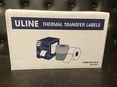 #ad ULINE THERMAL TRANSFER LABELS S 5951 3X1 6 COUNT PER BOX $125.00