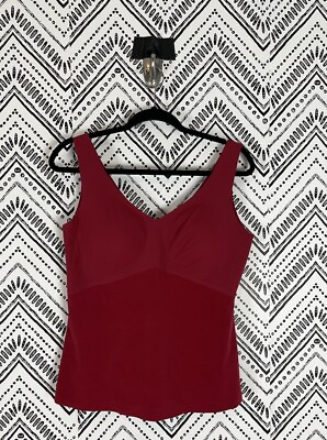 #ad Women HoneyLove Red Wide Strap Seamless Slimming Liftwear Tank Top Size 1x $34.99