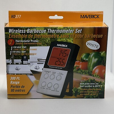 #ad Maverick Wireless Remote Cooking Thermometer Model HD377 New In Open Box Gift $8.98