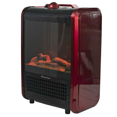 120V Portable Electric Fireplace Heater 1200W W Flame Effect Overheat Protection $30.00