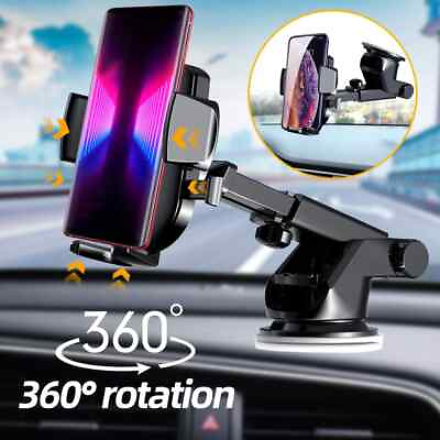 #ad 360° Universal Car Mount Holder Stand Windshield Dashboard For Mobile Phone GPS $4.99